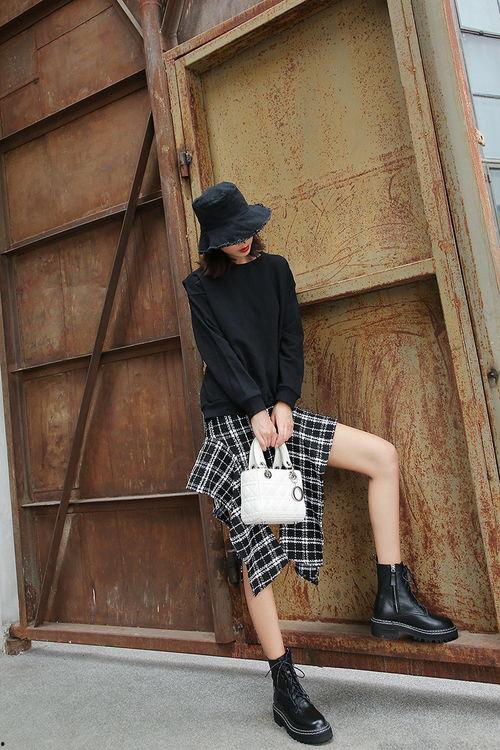 明星网红马丁靴图片大全,明星网红们的潮流演绎