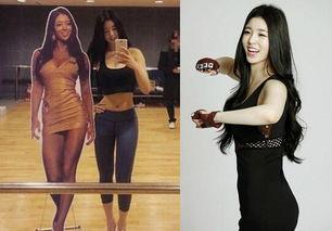 明星网红身材对比照片,对比照揭示身材差异与塑形秘诀